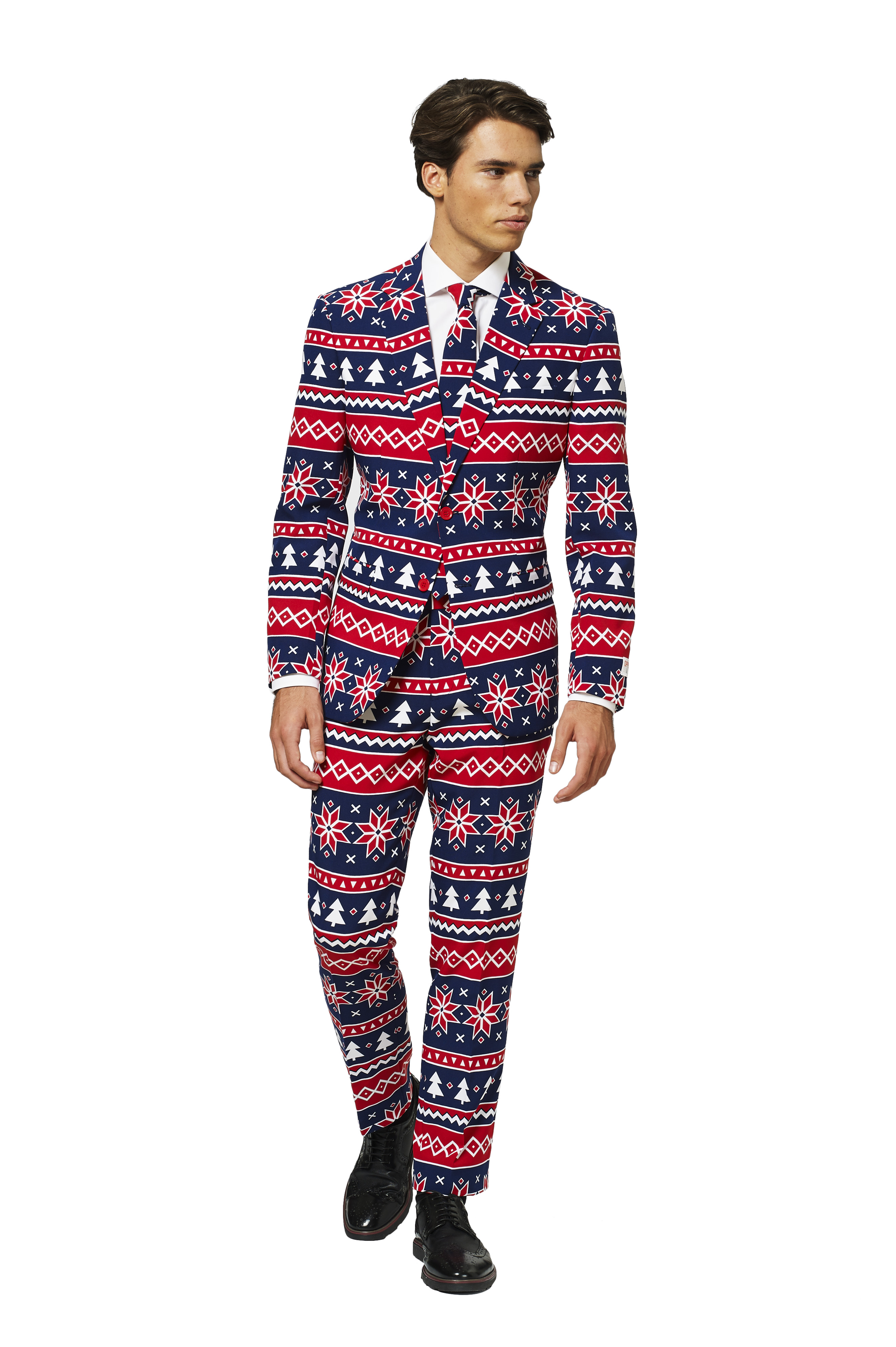 Costume Noël Bleu 'Nordic Noel' - Opposuits