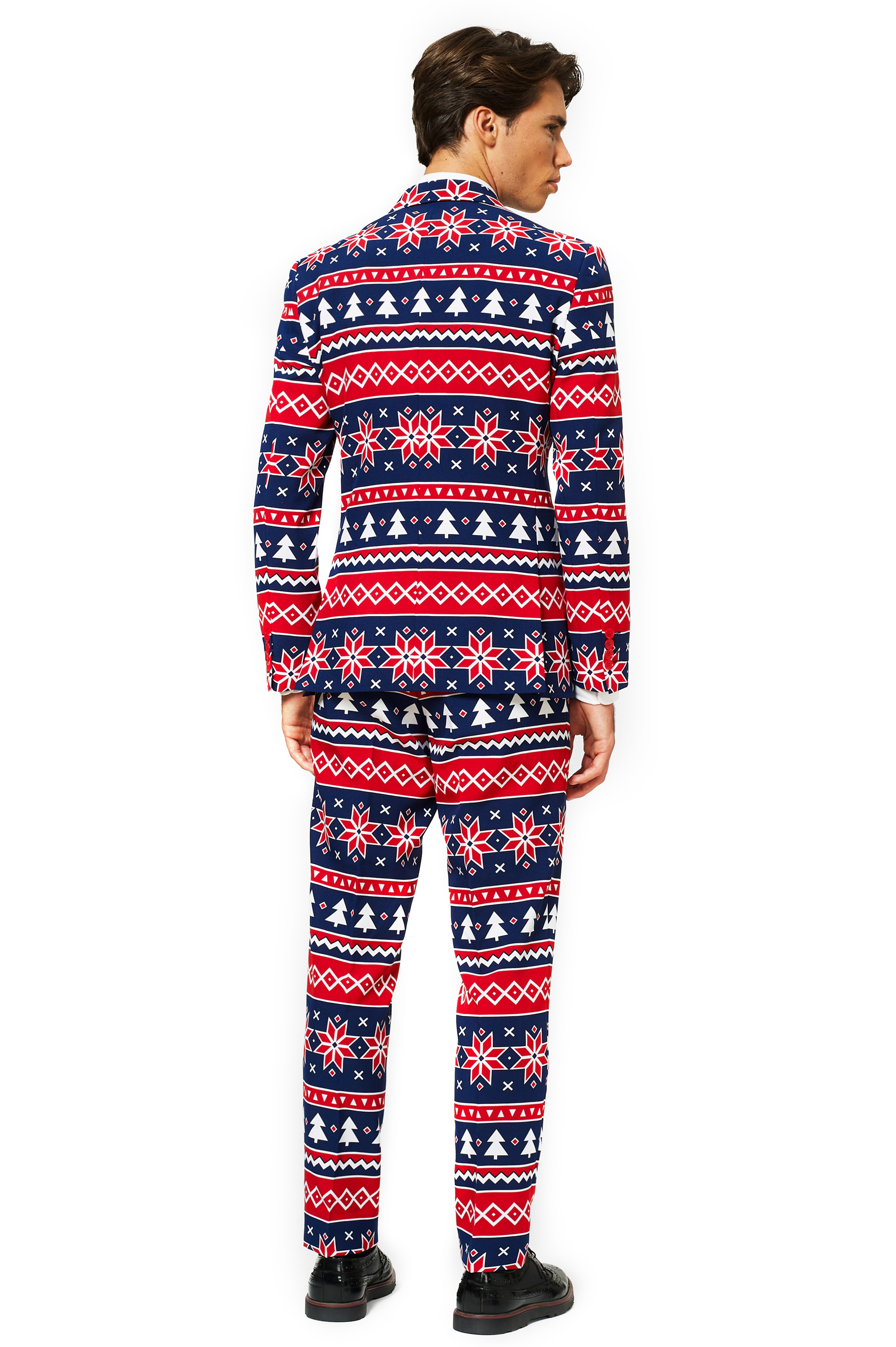 Costume Noël Bleu 'Nordic Noel' - Opposuits