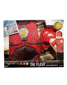Disfraz de Flash La Liga de la Justicia musculoso para niño en caja