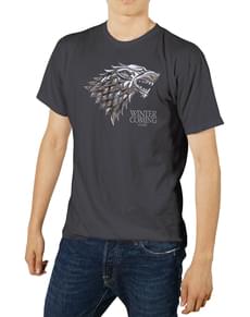 Thrones játék Logo metál Stark póló prémium csomagolás