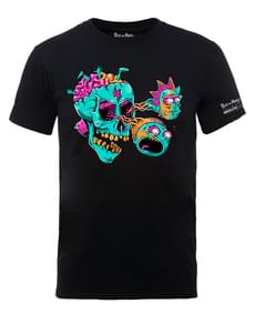 Maglietta di Rick e Morty Eyeball Skull nera