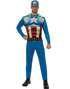 Fato de Capitão América basic para homem