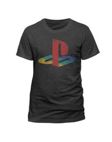 T-shirt de Playstation Distressed Logo para homem