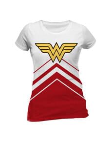 T-shirt de Wonder Woman Símbolo deluxe para mulher