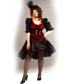 Disfraz de chica de salón talla grande