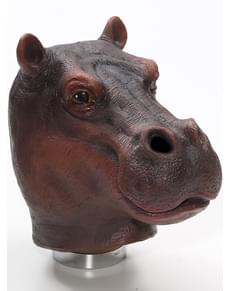 Máscara látex de hipopótamo