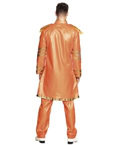 Costume da cantante di Liverpool arancione per uomo