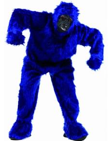 Costume da gorilla azzurro