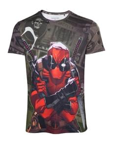 남성용 달러 지폐 티셔츠 - Deadpool