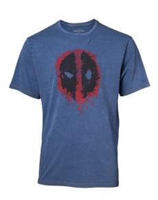 Deadpool Logo Denim T-Shirt voor mannen– Marvel