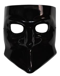 Svart Navneløs Demon maske til voksne - Ghost