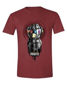 Camiseta de Thanos Guantelete del Infinito granate- Vengadores Infinity War 