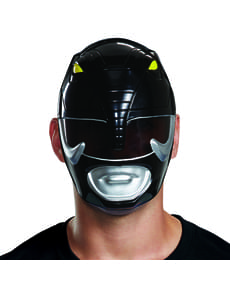 Máscara de Power Ranger negro para adulto - Power Rangers Mighty Morphin
