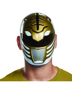 Máscara de Power Ranger blanco para adulto - Power Rangers Mighty Morphin