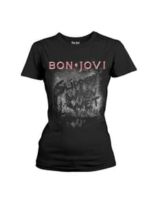 T-shirt Bon Jovi Slippery When Wet para mulher