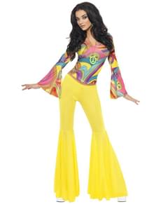 Fato de hippie sexy para mulher