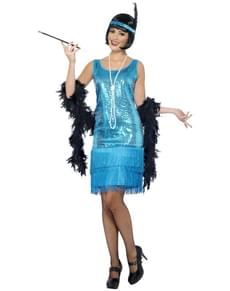 Blue Flapper Girl Adult Costume