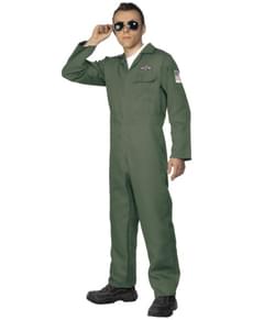 Green Pilot Adult Costume