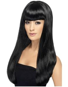 Sexig peruk Svart