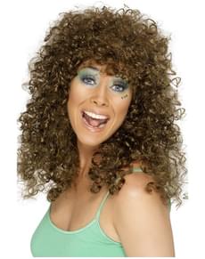 Locken Perücke Braun