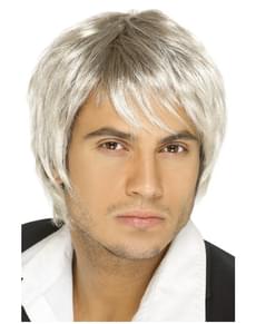 Grey 80s Style Wig for Men