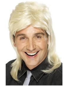 Pruik blond met matje