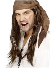 Boekanier Piraat Pruik