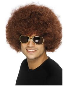 Afro funky lasulja v rjavi barvi