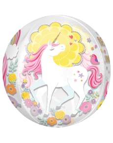 Ballon aluminium princesse licorne moyen