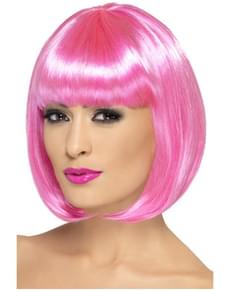 Peruca Partyrama cor-de-rosa
