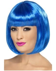 Blauwe Partyrama Pruik