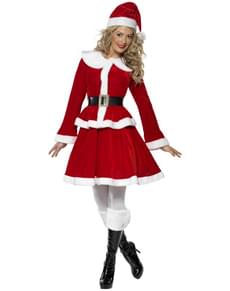 Sexy deluxe Miss Santa kostuum