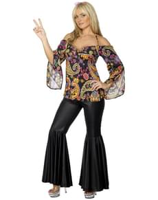 Disfraz de hippie para mujer