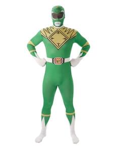 Déguisement Power Ranger vert seconde peau homme - Power Rangers Mighty Morphin
