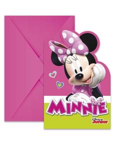 Набор из 6 приглашений Минни Маус Джуниор
