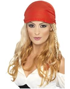 Blond Piratprinsesse Parykk