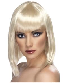 Očarujúca krátka blond parochňa