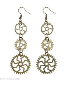 Steampunk metallic earrings