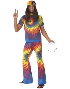 Disfraz de sesentero multicolor para hombre