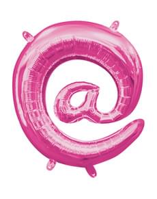 Roze @ ballon van 40 cm