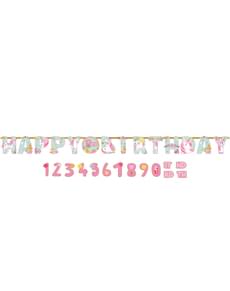 Guirnalda de Unicornio Happy Birthday personalizable de unicornio - Pretty Unicorn