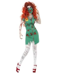 Helferin des Chirurgen Kostüm Zombie