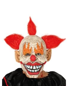 Clown met haar masker voor volwassenen