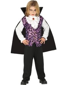 Disfraz de vampiro morado para niño