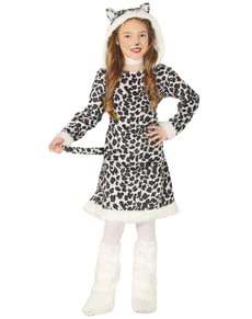 White leopard costume for girls