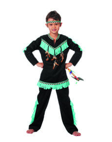 Costume da Indiano neon per bambino
