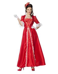 Marquise Kostüm rot für Damen