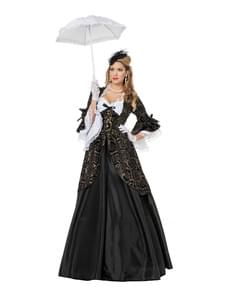 Black marchioness costume for women