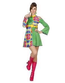 Disfraz psicodélico de los 70's para mujer