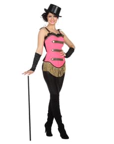 Roze cabaret ballerina kostuum voor vrouw